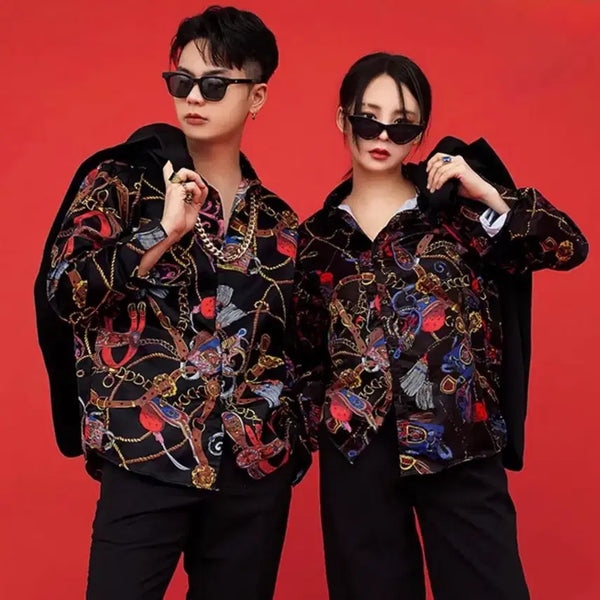 [BUNJANG] Gangster Shirt Graduation Photo Outfit / 조폭 깡패 셔츠 졸업사진