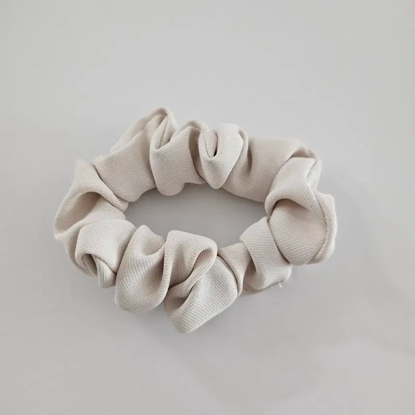 [BUNJANG] Mini Cotton Scrunchie Hair Tie - Ivory / (새상품) 미니 면 아이보리 스크런치 곱창밴드