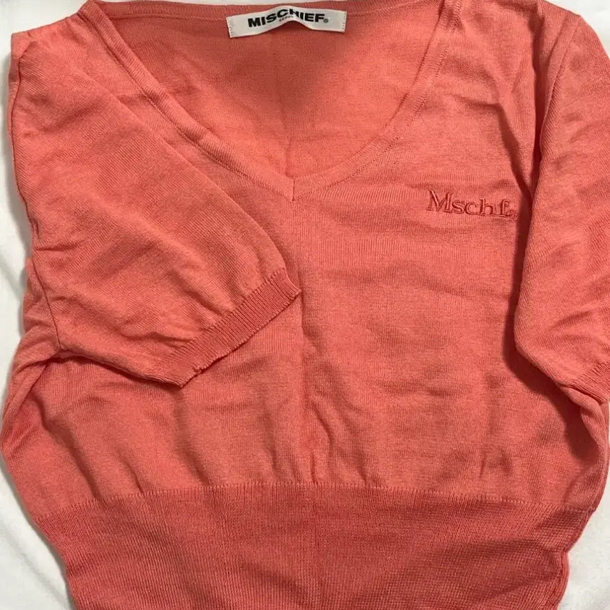 [BUNJANG] Mischief Short Sleeve Knit / 미스치프 반팔니트
