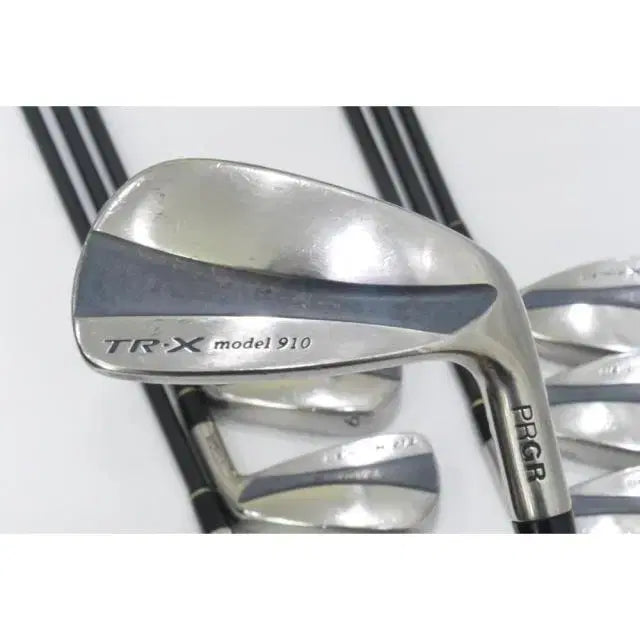 [BUNJANG] PRGR TR-X 910 Men's Graphite Iron Set (4-9, P, Stiff M-37) / 프로기아 PRGR TR-X model 910 남성용 그라파이트 아이...