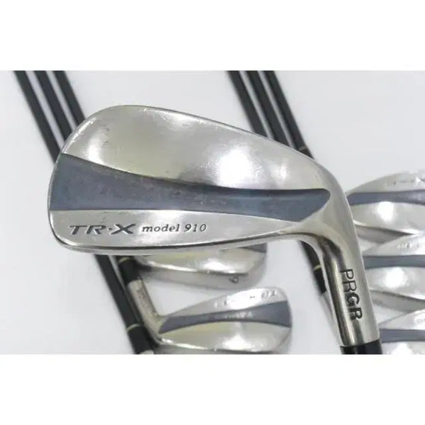 [BUNJANG] PRGR TR-X 910 Men's Graphite Iron Set (4-9, P, Stiff M-37) / 프로기아 PRGR TR-X model 910 남성용 그라파이트 아이...