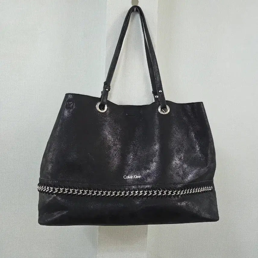 [BUNJANG] Calvin Klein Black Chain Shoulder Bag / 캘빈클라인 블랙 체인 숄더백