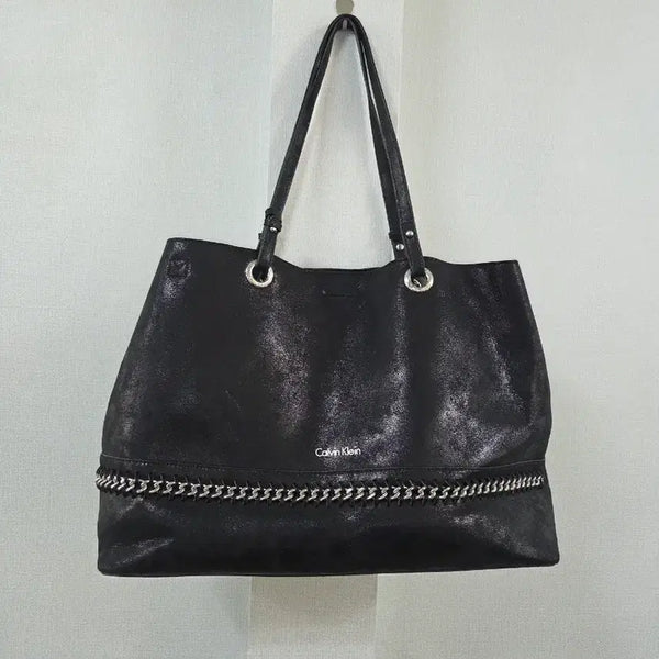 [BUNJANG] Calvin Klein Black Chain Shoulder Bag / 캘빈클라인 블랙 체인 숄더백