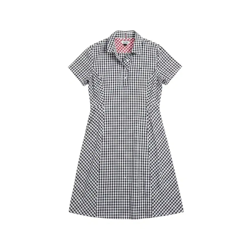 [BUNJANG] Tommy Hilfiger Women's M Gingham Shirt Dress Navy / 여성M / 타미힐피거 밴딩 고방체크 셔츠원피스NV 31-20