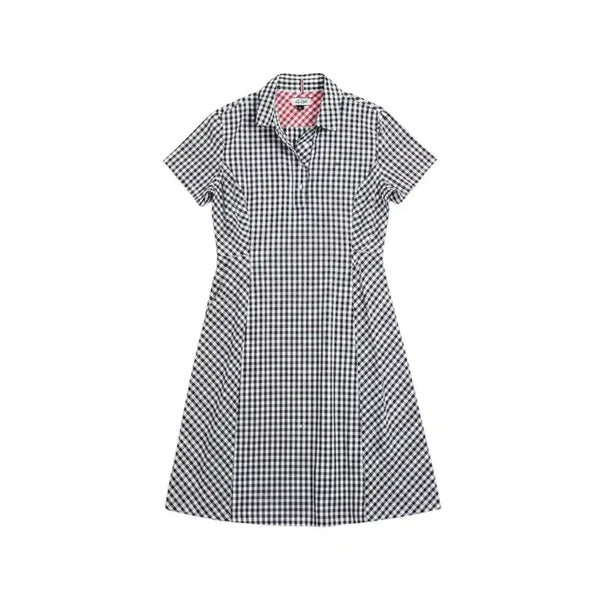 [BUNJANG] Tommy Hilfiger Women's M Gingham Shirt Dress Navy / 여성M / 타미힐피거 밴딩 고방체크 셔츠원피스NV 31-20