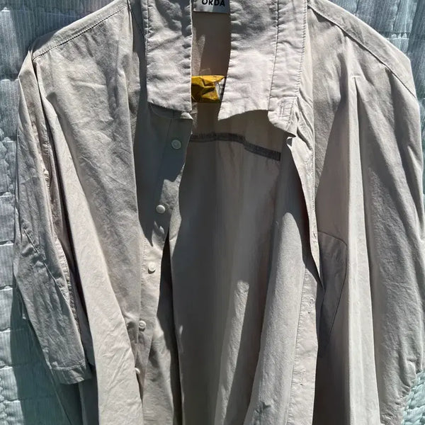 [BUNJANG] ORDA Short Sleeve Shirt Light Gray / ORDA 반팔 셔츠 라이트 그레이 컬러 팝니다.