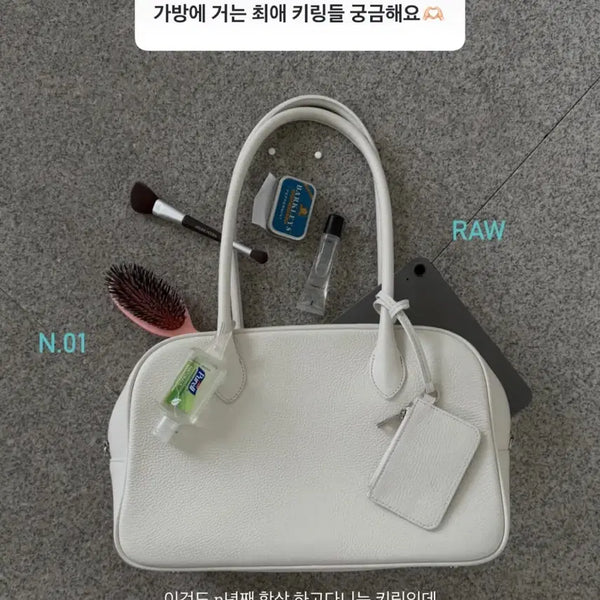 [BUNJANG] TheHere Low Bowling Bag Ivory / 새상품) 더히어 로우 볼링백 아이보리