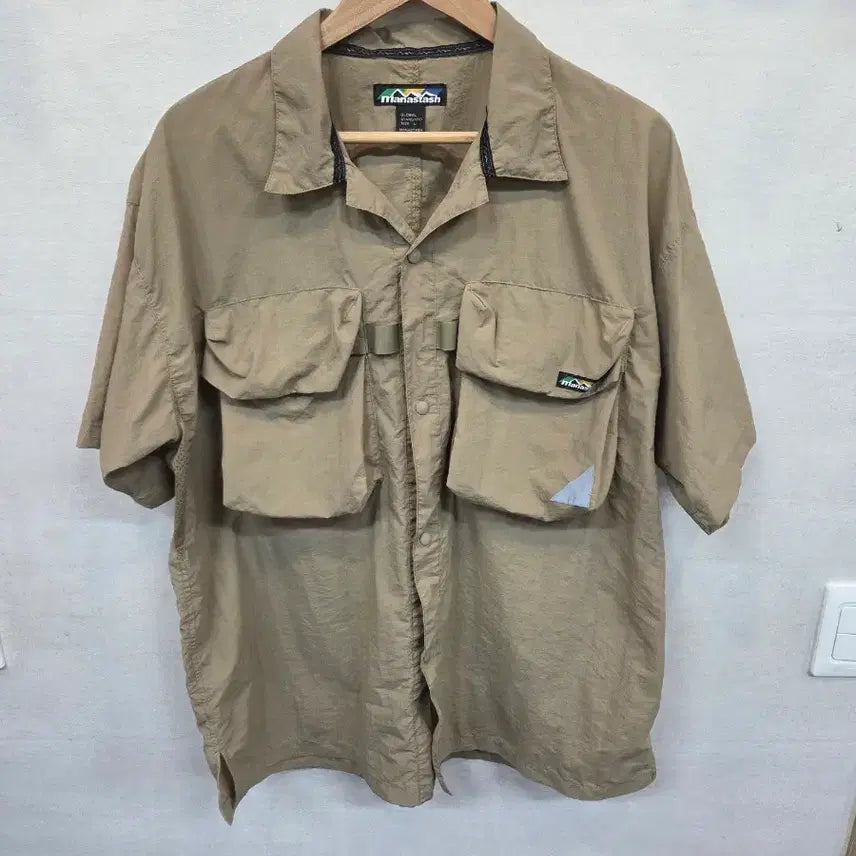 [BUNJANG] Manastash River Nylon Half-Sleeve Shirt / manastash 마나스타쉬 리버 나일론 셔츠24 반팔 L xl xxl