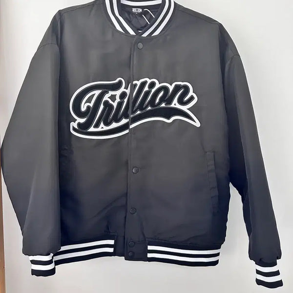 [BUNJANG] Trillion Stadium Jacket Black / M]트릴리온 블랙 스타디움 자켓/블루종