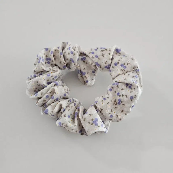 [BUNJANG] Mini Purple Flower Scrunchie / (새상품) 미니 보라꽃 곱창밴드 스크런치