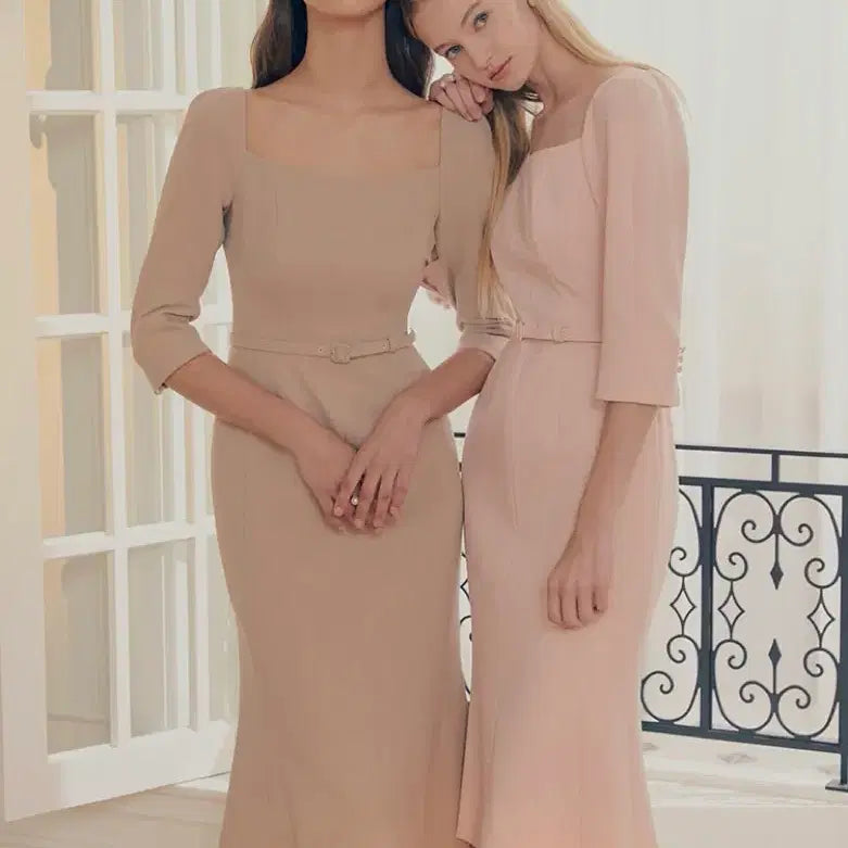 [BUNJANG] Bride And You ODETTE Square Neck Dress / 브라이드앤유(BAU) ODETTE Square neck dress