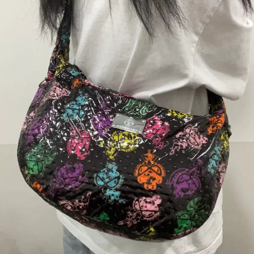 [BUNJANG] Hysteric Mini All Over Enamel Hobo Crossbody Bag / Hysteric Mini 히스테릭 미니 올오버 애나멜 호보 크로스백