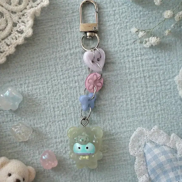 [BUNJANG] Handmade Hankyo-dong Button Keyring / DIY 한교동 단추 키링