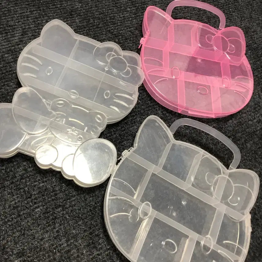 [BUNJANG] Hello Kitty Plastic Organizer Case / 헬로키티 정리함 케이스 분할 수납함 플라스틱