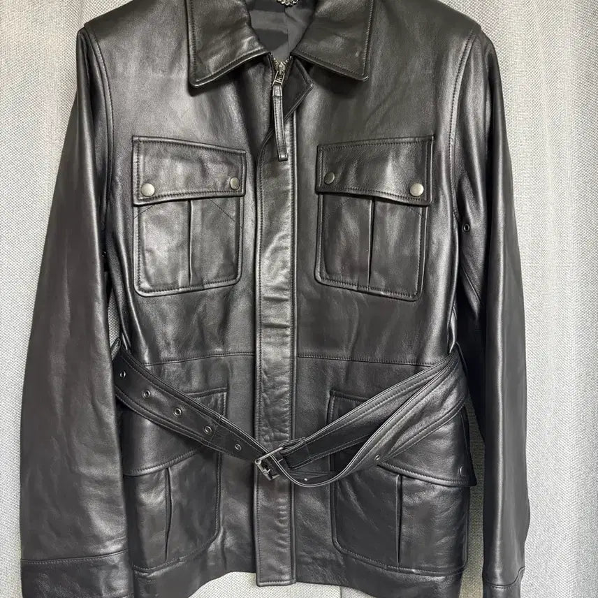 [BUNJANG] L'ONT Italy Lambskin Leather Safari Jacket L / 론트 이태리 양가죽 사파리자켓 L