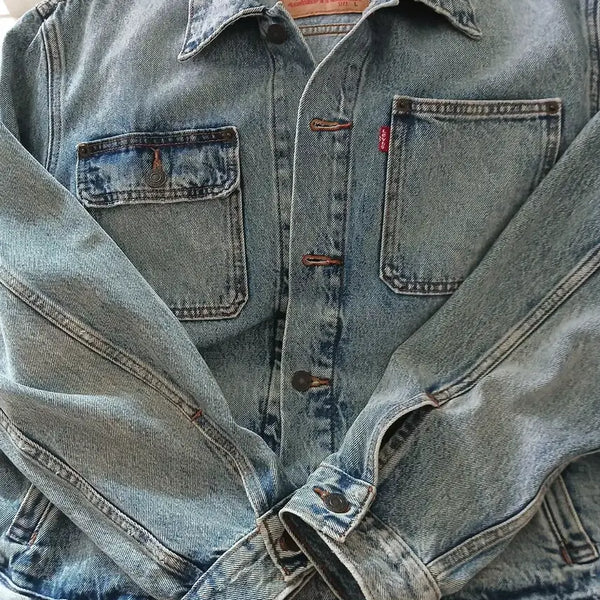 [BUNJANG] Levi's Denim Jacket Medium Blue L / 리바이스 청자켓 100(L) 새거그대로