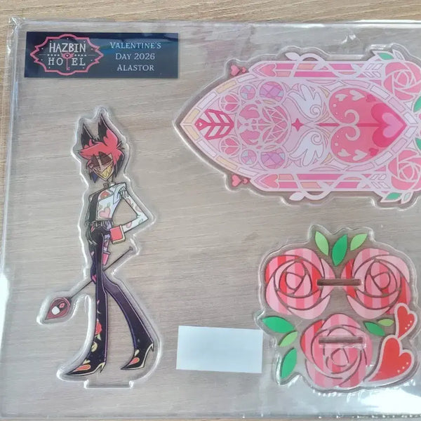 [BUNJANG] Hazbin Hotel 2026 Valentine Alastor Acrylic Standee (Sealed) / 해즈빈호텔 2026 발렌타인 알래스터 아크릴 스탠드 미개봉