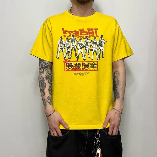 [BUNJANG] SoftBank Hawks Vintage T-Shirt / SoftBank Hawks 소프트뱅크 호크스 일본 빈티지 티셔츠
