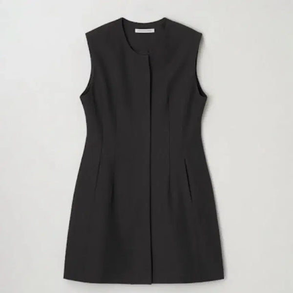 [BUNJANG] Understanding Edge-line One-piece Dress [Charcoal] / 언더스탠딩 엣지 라인 원피스