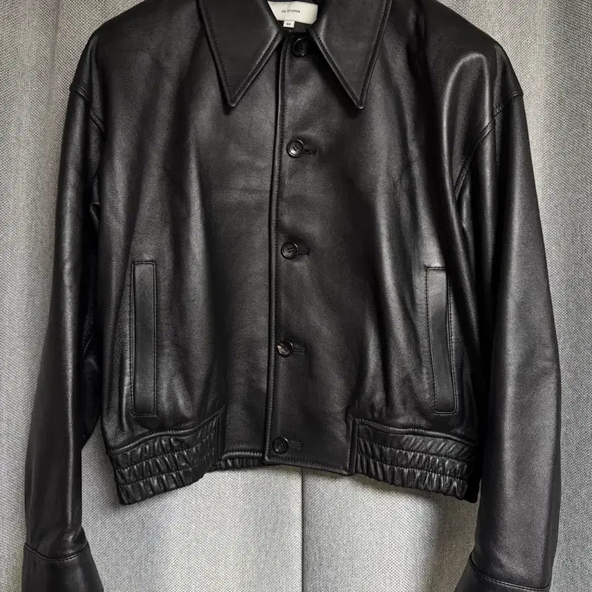 [BUNJANG] OX Studio Lambskin Cropped Jacket 44 / OX스튜디오 램스킨 크롭자켓 44