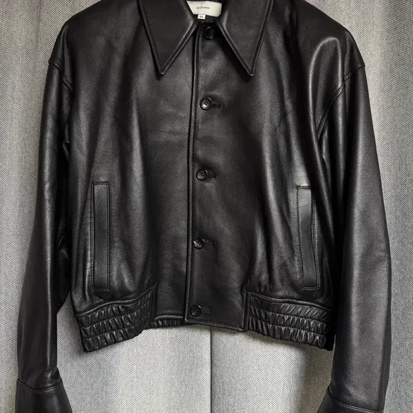 [BUNJANG] OX Studio Lambskin Cropped Jacket 44 / OX스튜디오 램스킨 크롭자켓 44