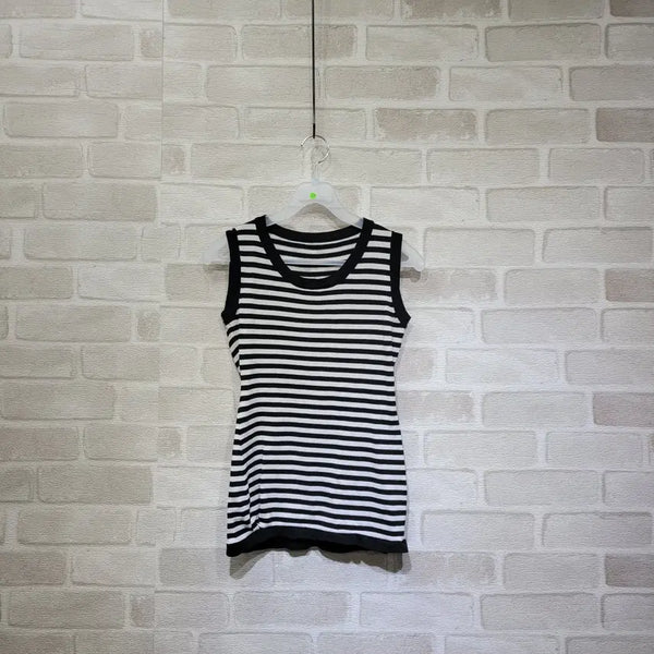 [BUNJANG] Striped Sleeveless Top / ㅊ125 단가라 민소매 55