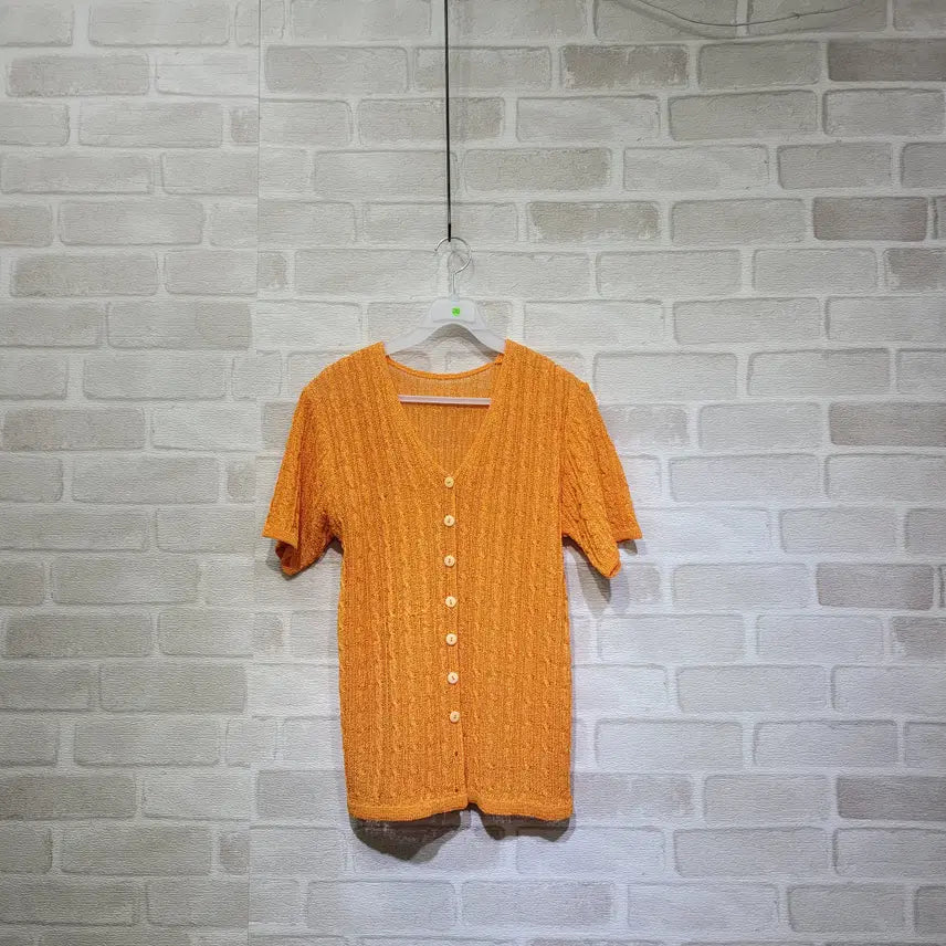 [BUNJANG] Orange Cardigan (Free Size) / ㅊ243 오렌지 가디건 F
