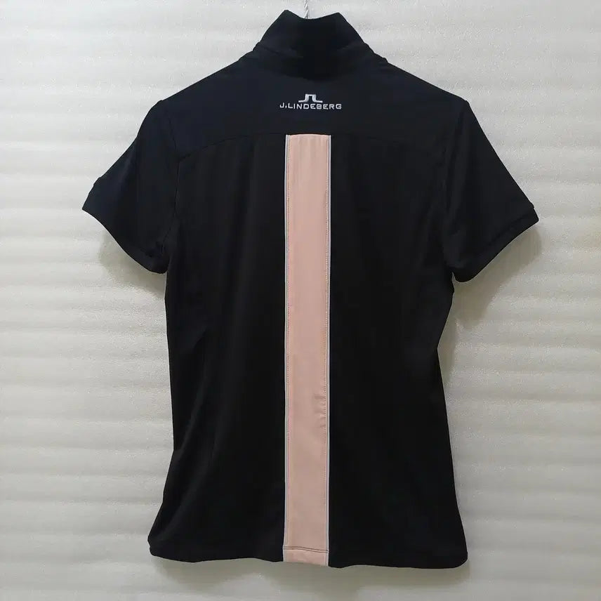 [BUNJANG] J.LINDEBERG Golf Women's Short Sleeve Polo T-Shirt XS S Black / 정품 제이린드버그 골프 카라 반팔 티 여성 XS S 블랙 훌륭 사랑봉봉