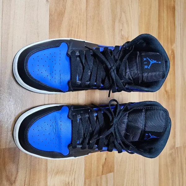 [BUNJANG] Nike Air Jordan 1 Mid Royal Blue Black / 나이키 에어 조던 1 미드 로얄 블루 블랙