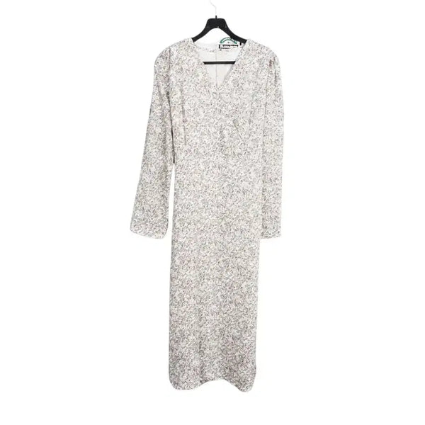 [BUNJANG] Hotping Leaf Pattern V-Neck Back-Tie Dress / 여성2 / 핫핑 리프패턴 브이넥 뒷묶음 원피스WT 31-26