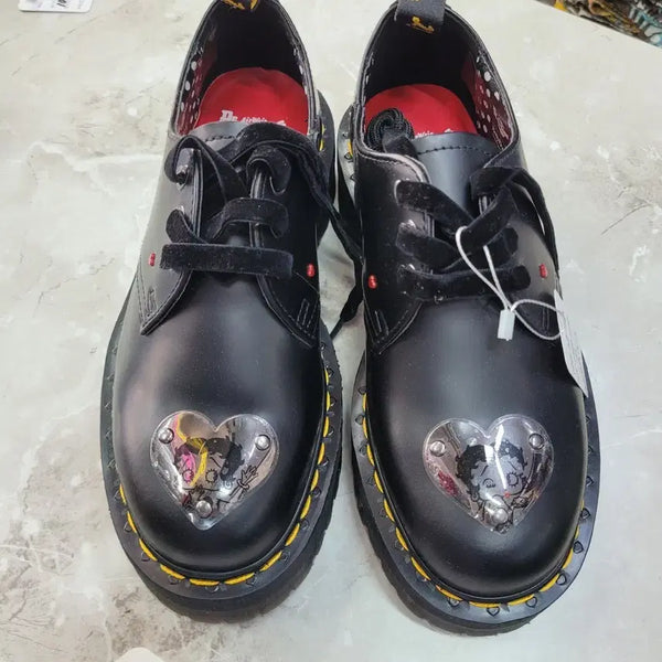 [BUNJANG] Dr. Martens 1461 Quad Betty Boop Collaboration Shoes Black (Unworn) / 닥터마틴 1461 쿼드 Betty Boop 콜라보 슈즈 블랙 (미착용품)