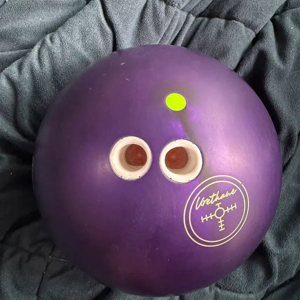 [BUNJANG] Hammer Purple Bowling Ball 16lb / 16p 햄머퍼플 초록핀 투핸드 투핑거 덤리스 1회지공