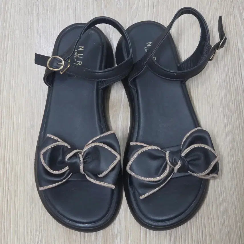 [BUNJANG] Women's Ribbon Detail Sandals (235) / [새상품] 여성샌들 리본샌들 235