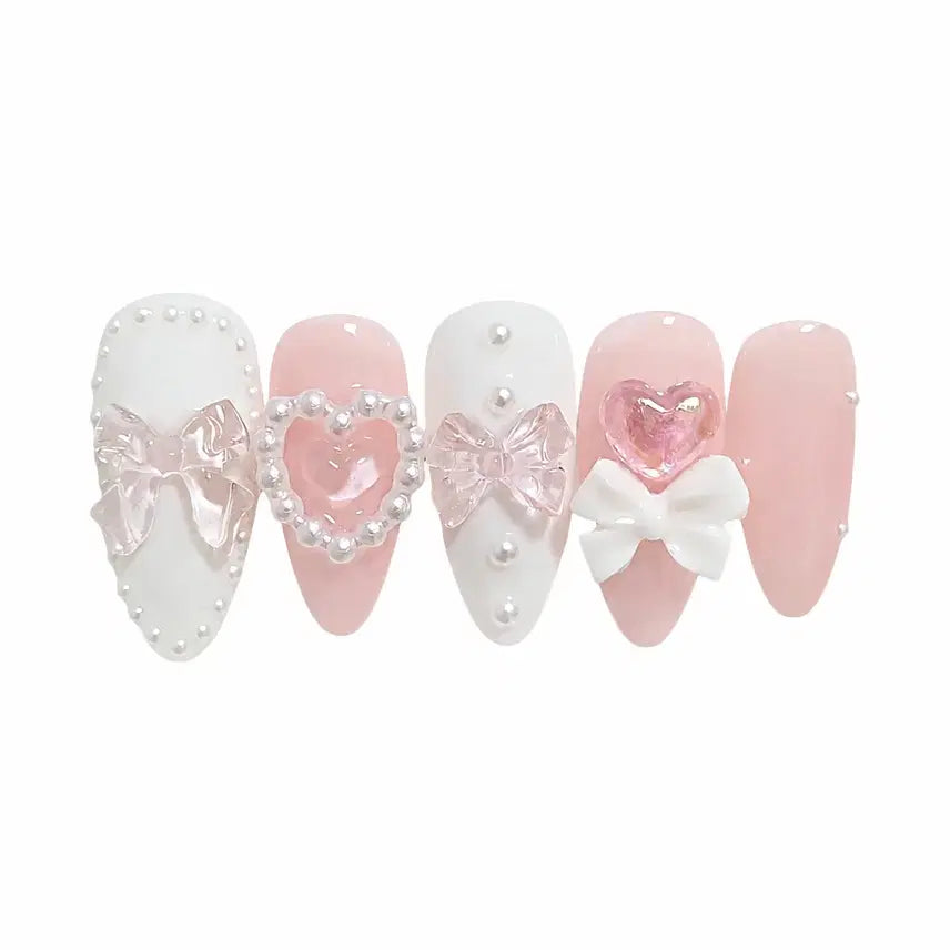 [BUNJANG] Heart Bong Bong Nail Tips / 하트봉봉 네일팁