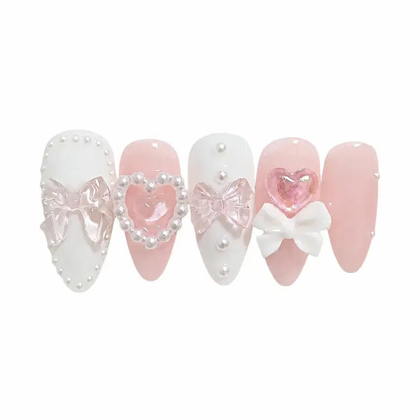 [BUNJANG] Heart Bong Bong Nail Tips / 하트봉봉 네일팁