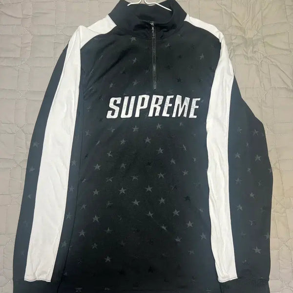 [BUNJANG] Supreme 18FW Track Half Zip Pullover Black / [XL]슈프림=Supreme 트랙 하프 집업 풀오버 블랙 18FW