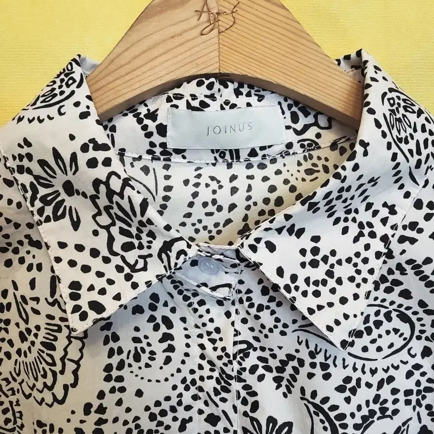 [BUNJANG] JOINUS 105XL Black Pattern Blouse / 105XL]       JOINUS 2026 블랙 패턴 블라우스