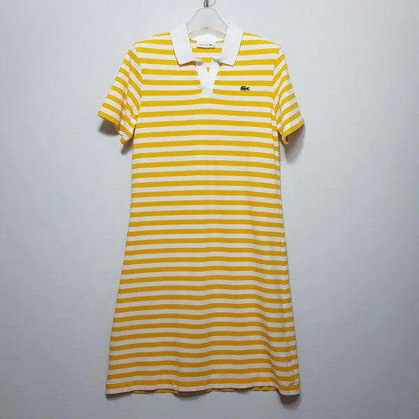 [BUNJANG] Lacoste Striped Collar Dress Cotton Size 36 (95) / 36>라코스테/줄무늬카라원피스/소재면/36(95)/파라오쇼핑