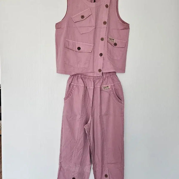 [BUNJANG] Natural Dyed Cotton Setup Set / 천연염색 아사면 최고 고퀄 셋업 새상품