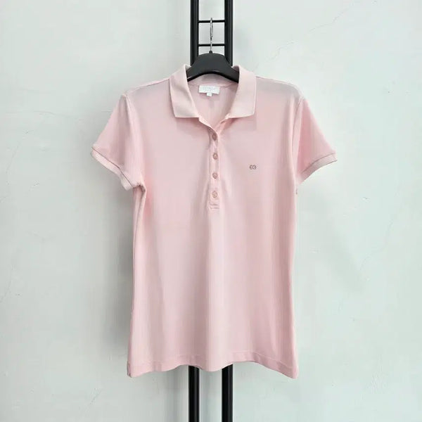 [BUNJANG] Escada Pink Short-Sleeve Polo T-Shirt / 정품 에스까다 ESCADA 핑크 반팔 카라티
