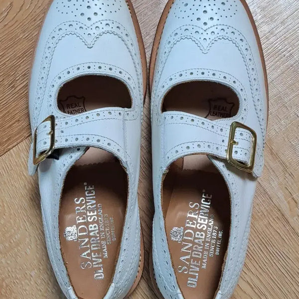 [BUNJANG] Sanders Wingtip Mary Jane Shoes / 샌더스 5.5 약245 넉넉한 윙팁 메리제인