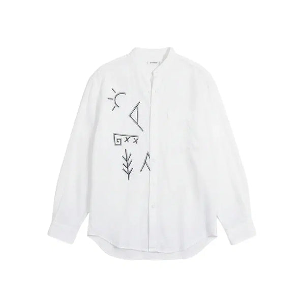 [BUNJANG] Richard China Collar Oversized Fit Shirt / 남성100 / 리차드 차이나카라 오버핏 셔츠WT 31-31