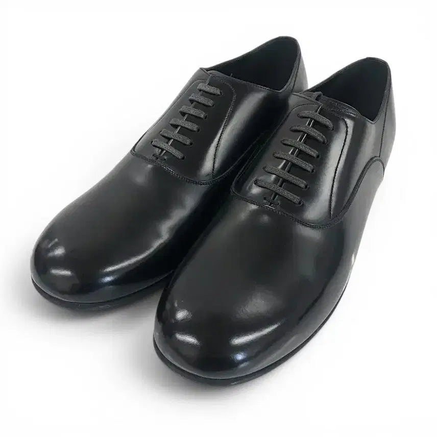 [BUNJANG] Dolce & Gabbana Plain Toe Leather Derby Shoes Black / 돌체앤가바나 플레인토 레더 더비슈즈