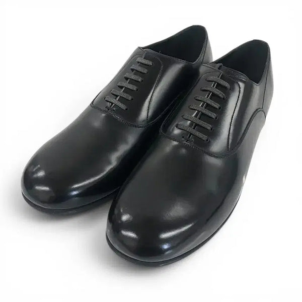 [BUNJANG] Dolce & Gabbana Plain Toe Leather Derby Shoes Black / 돌체앤가바나 플레인토 레더 더비슈즈