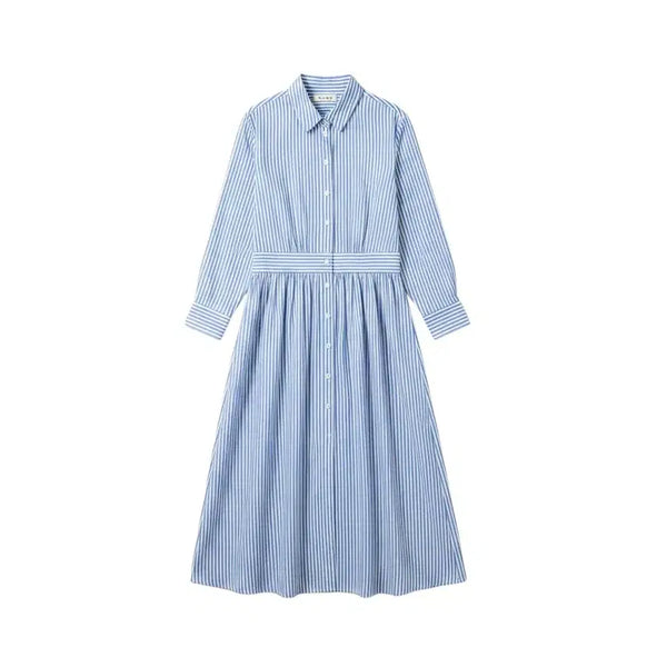 [BUNJANG] PAIXITU Striped Shirt Dress XL / 여성XL / PAIXITU 단가라 스트라이프 셔츠원피스BL 31-32