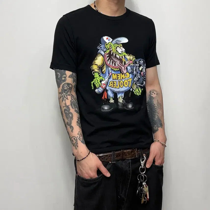 [BUNJANG] Berryman Vintage Graphic Printing Short Sleeve T-Shirt / berryman 빈티지 그래픽 프린팅 반팔티셔츠