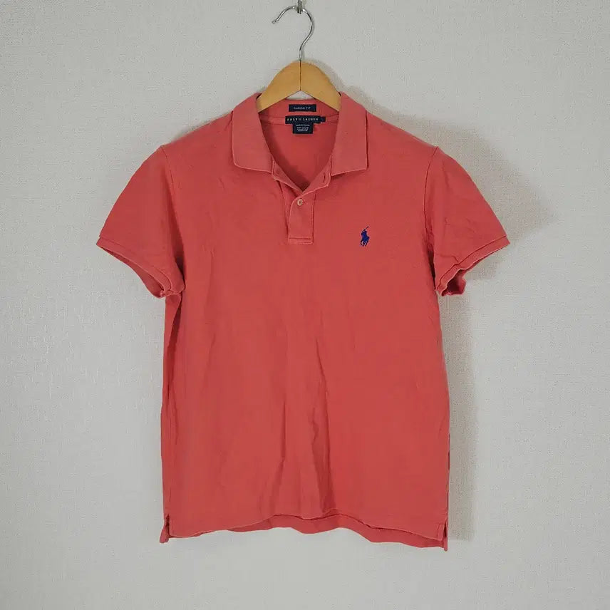 [BUNJANG] Polo Ralph Lauren Classic Fit Coral Short Sleeve Polo Shirt Women's L / 폴로 랄프로렌 클래식 반팔 카라티 피케티 pk 코랄 클래식핏 L 여성