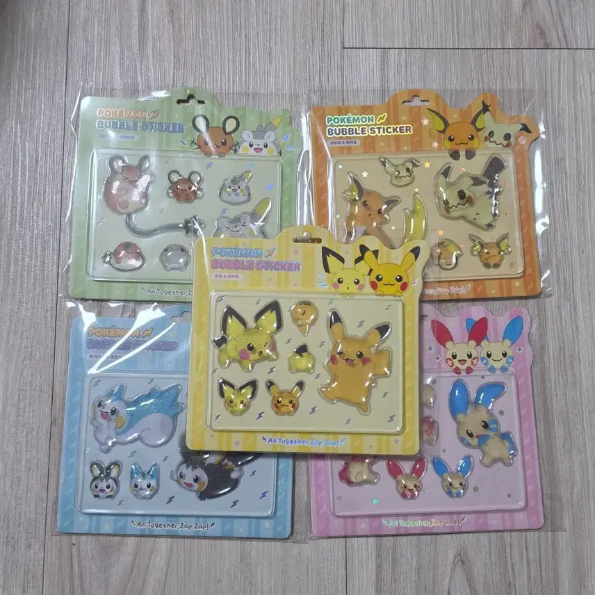 [BUNJANG] Pokemon Bubble Sticker Set / 포켓몬 버블스티커 세트