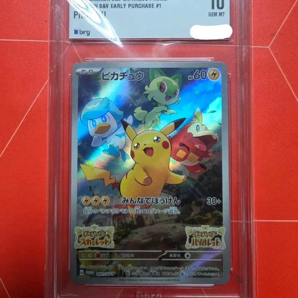 [BUNJANG] Pikachu S&V Japanese Promo Card GEM MT 10 / 피카츄 S&V 일본 프로모 카드 brg 10