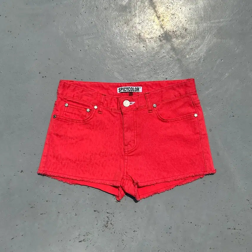[BUNJANG] SpicyColor Hot Pink Denim Shorts / SpicyColor 핫핑크 데님 숏팬츠